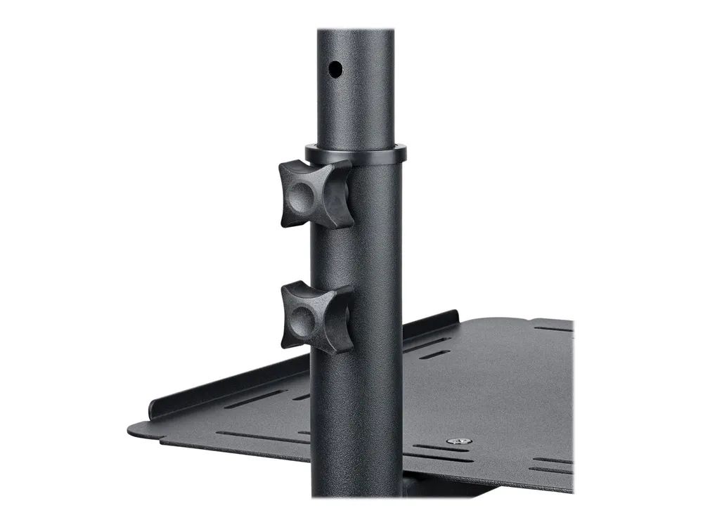 StarTech.com Mobiler Projektor- und Laptopständer/-wagen - Heavy Duty (2 Regale, jeweils 10 kg)