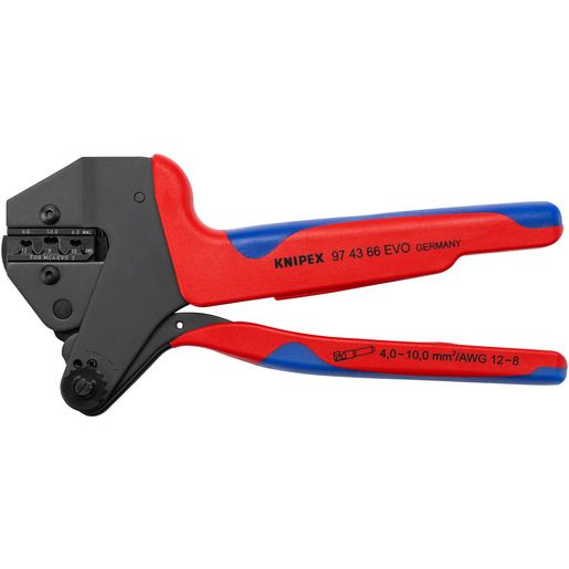 Knipex SYSTEM MIT MC4 EVO 2-EINSATZ / KNIPEX CRIMPZANGE 97 43 66 EVO