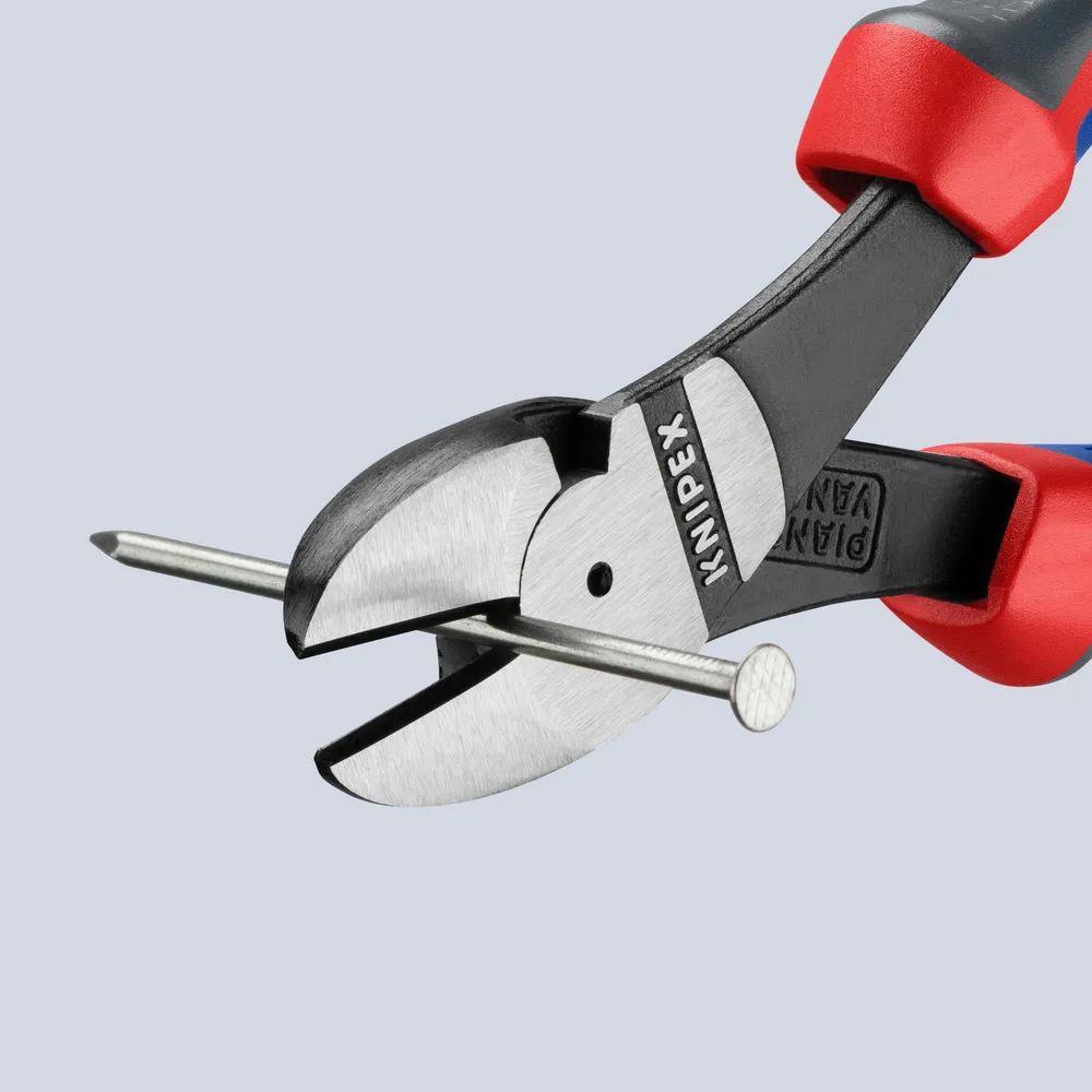 KNIPEX Kraft-Seitenschneider mit Comfort-Griffen schwarz atramentiert 180 mm