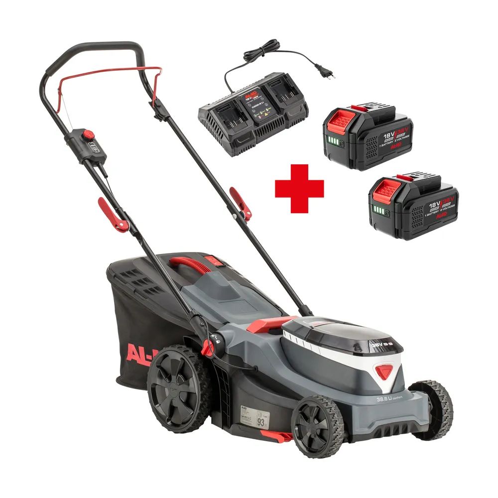 AL-KO 38.6 Li Comfort Set (inkl. 2 Akkus 4,0Ah/2Ah und Doppelladegerät C300.6 Li)