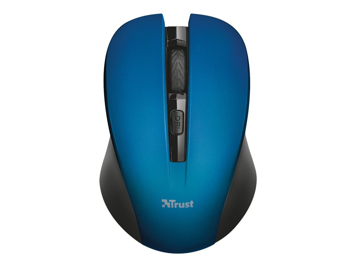 Trust Silent Click Mydo - Maus - rechts- und linkshändig - 4 Tasten - kabellos - 2.4 GHz - kabelloser Empfänger (USB)