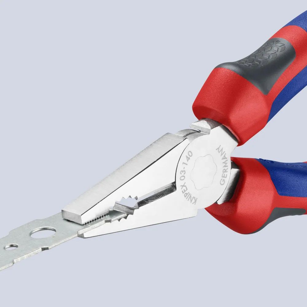 KNIPEX Kombizange mit Comfort-Griffen verchromt 140 mm