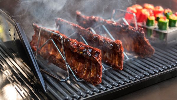 Char Broil GRILL+® Rippen- und Bratenhalter