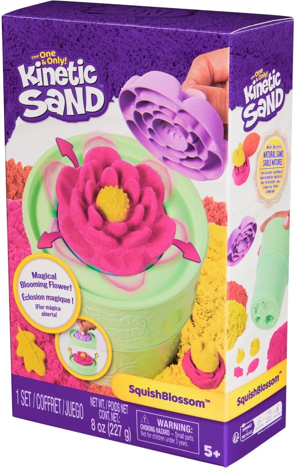 Spin Master Kinetic Sand - Squish Blumen Set 227 Gramm