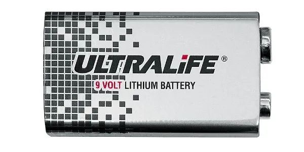 INDEXA ULTRALIFE 9V Lithium Blockbatterie 9 Volt, 1200 mA , 6F22 / U9VL-J
