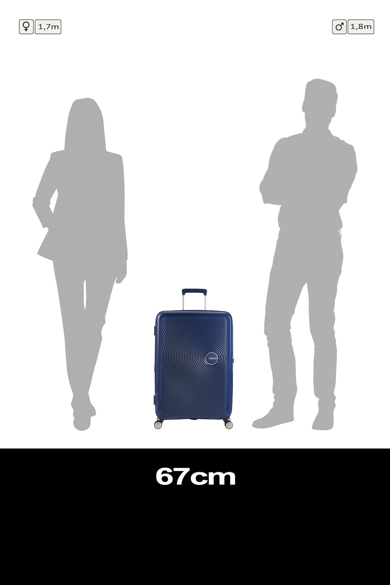 AMERICAN TOURISTER SOUNDBOX SPINNER 67/24 TSA EXP, MIDNIGHT NAVY