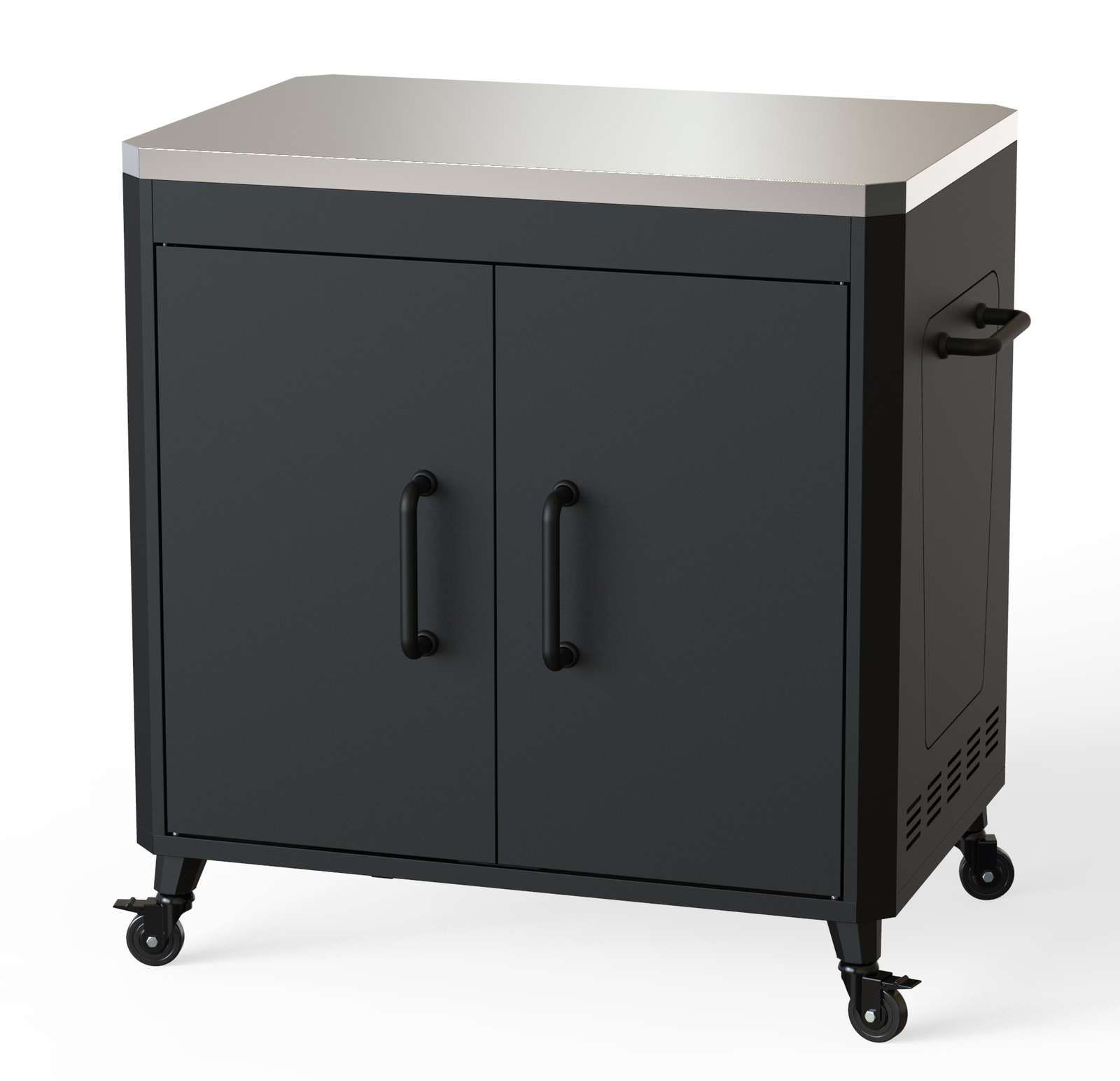 Le Feu Pizza Station with stainless steel top