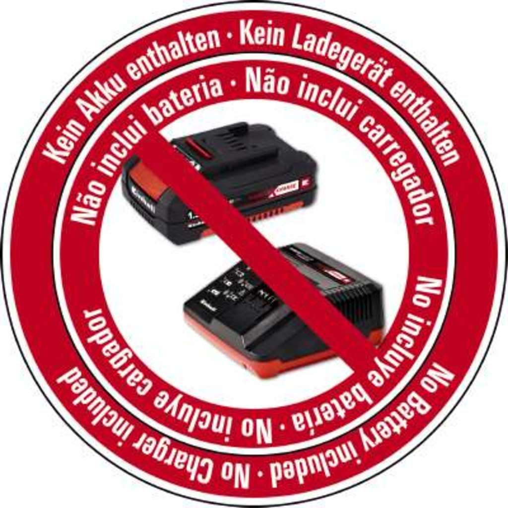 EINHELL Akku-Winkelschleifer 18V DM125cm 8500min-1 o.Akku/Ladegerät