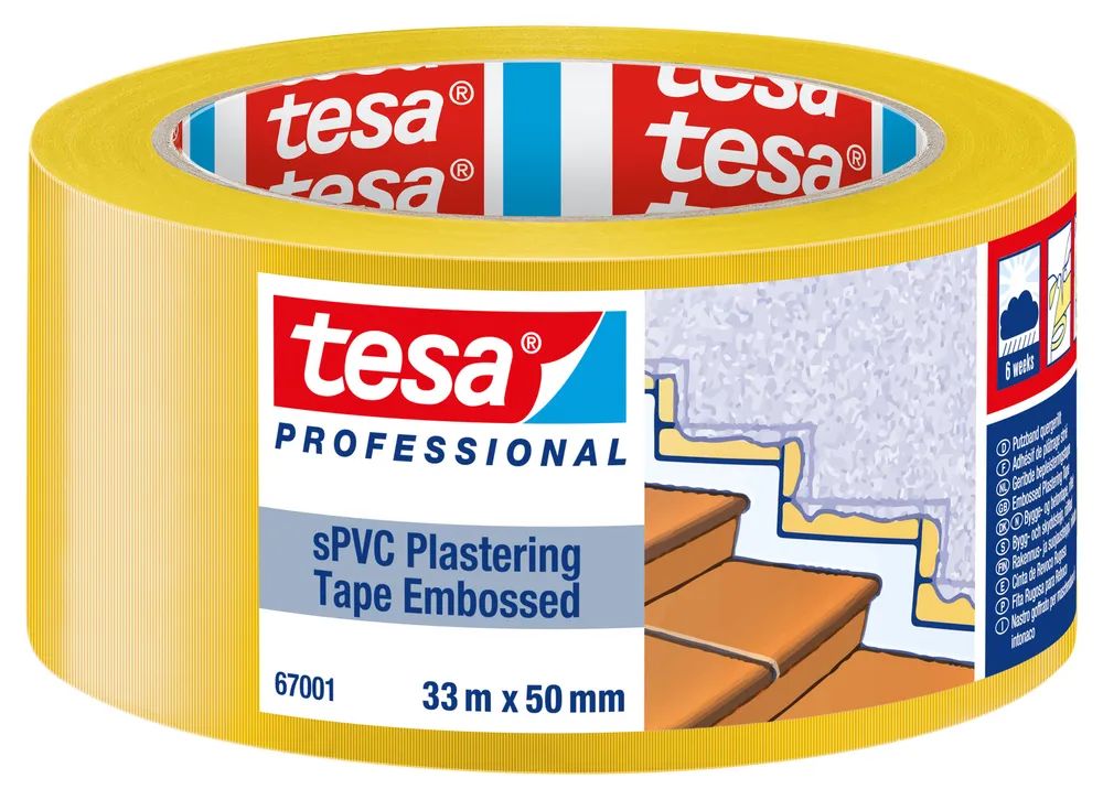 Tesa 67001-00001-00 Putzband Gelb L x B 33 m 50 mm 1 St