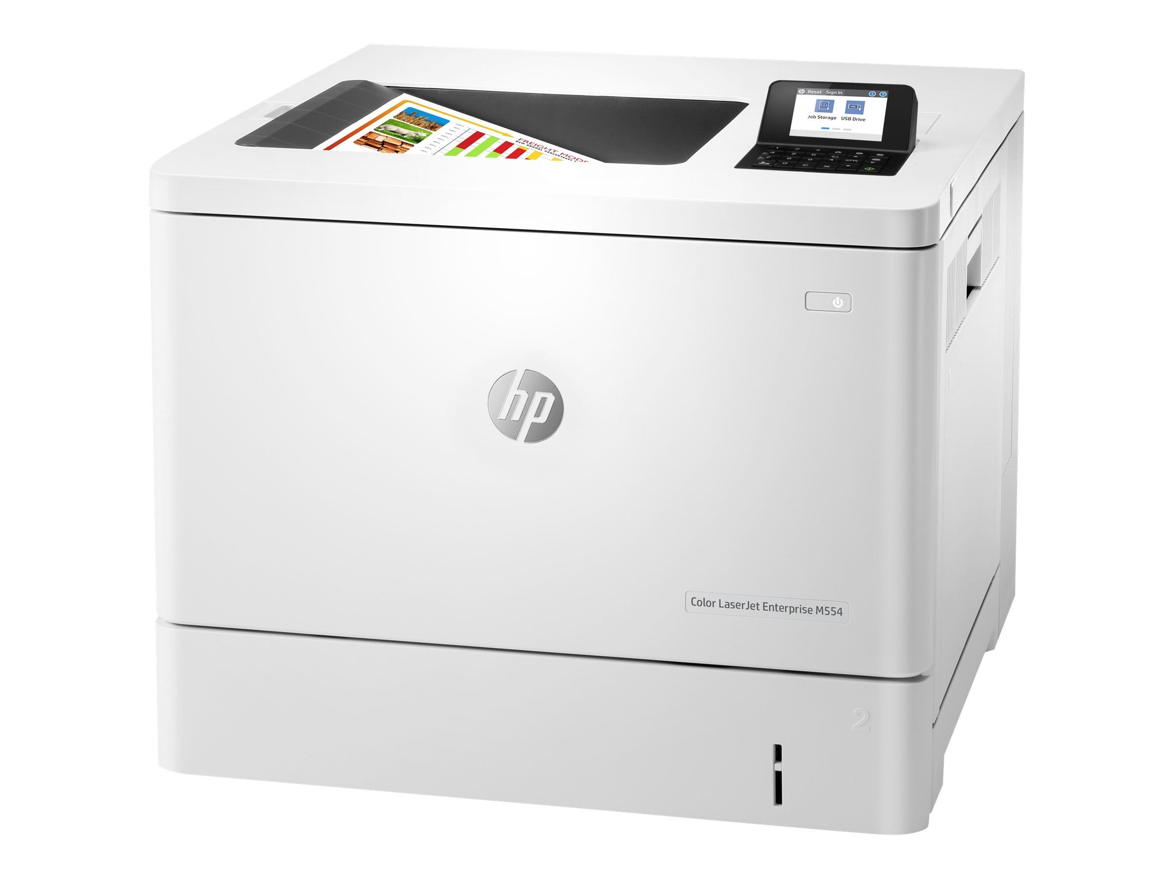 HP LaserJet Enterprise M554dn - Drucker - Farbe - Duplex - Laser - A4/Legal - 1200 x 1200 dpi - bis zu 33 Seiten/Min. (einfarbig)
