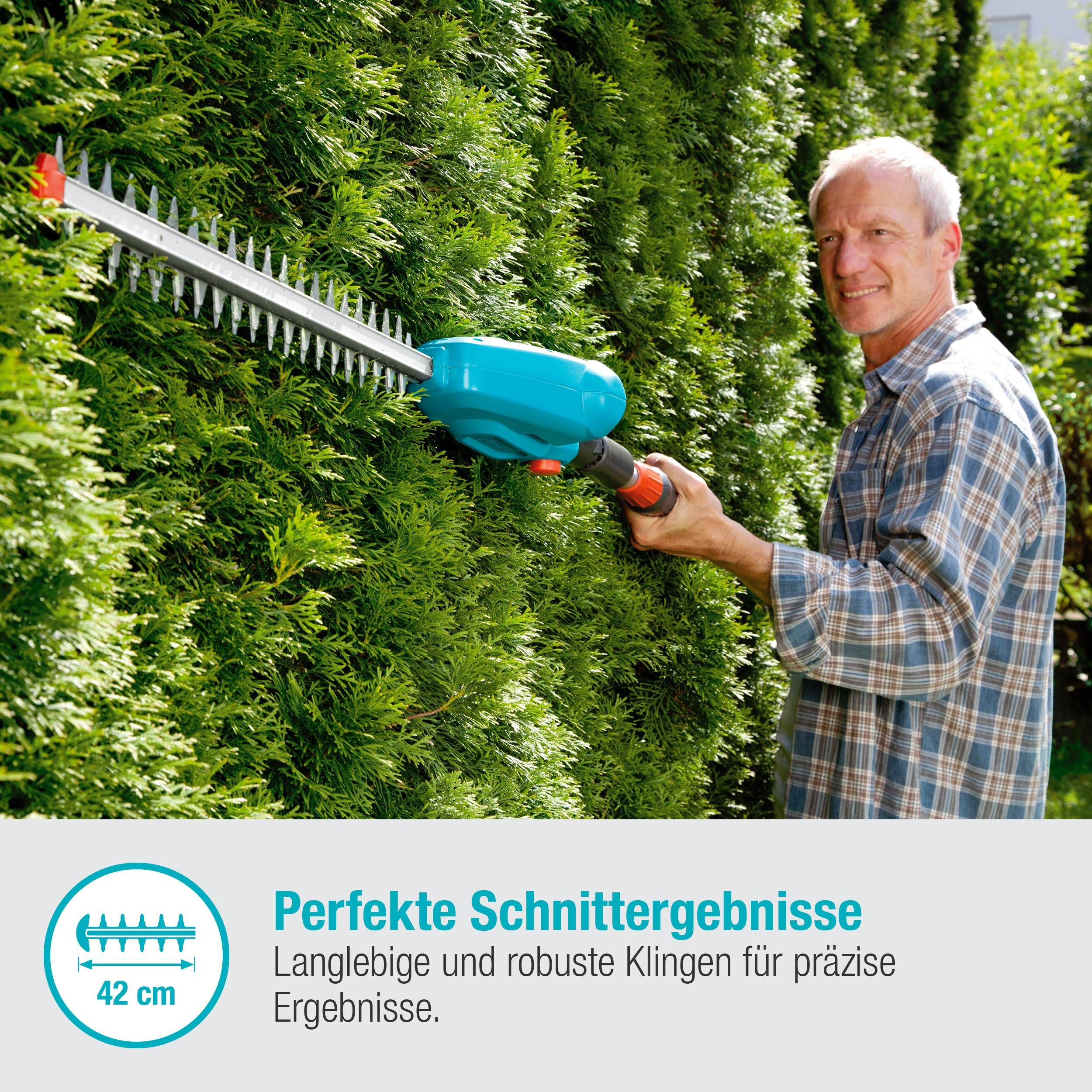 Gardena Akku-Teleskop-Heckenschere THS 42/18V P4A Ready-To-Use Set