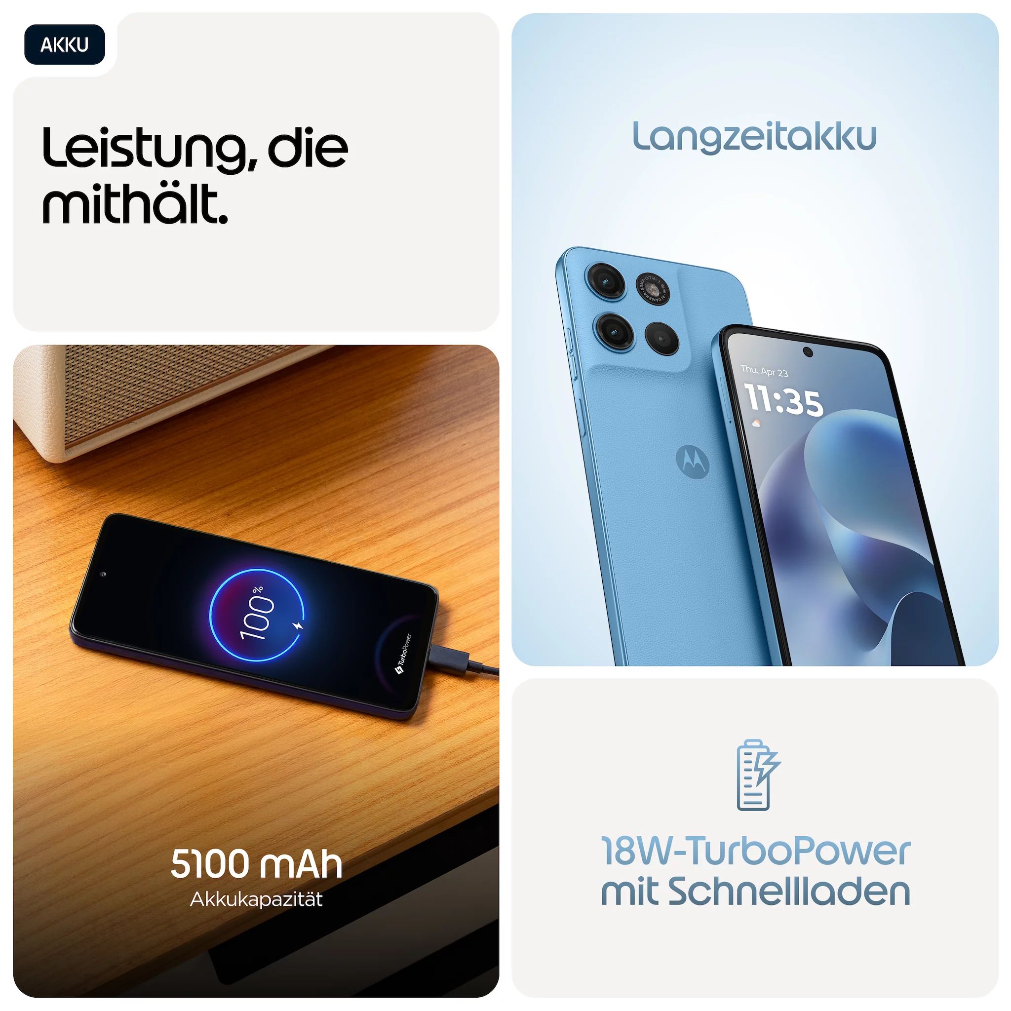 Motorola Moto g17 4/128GB, PANTONE Alaskan Blue