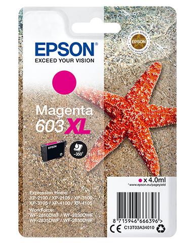 Epson 603 Tinte Seestern Singe, XL, magenta