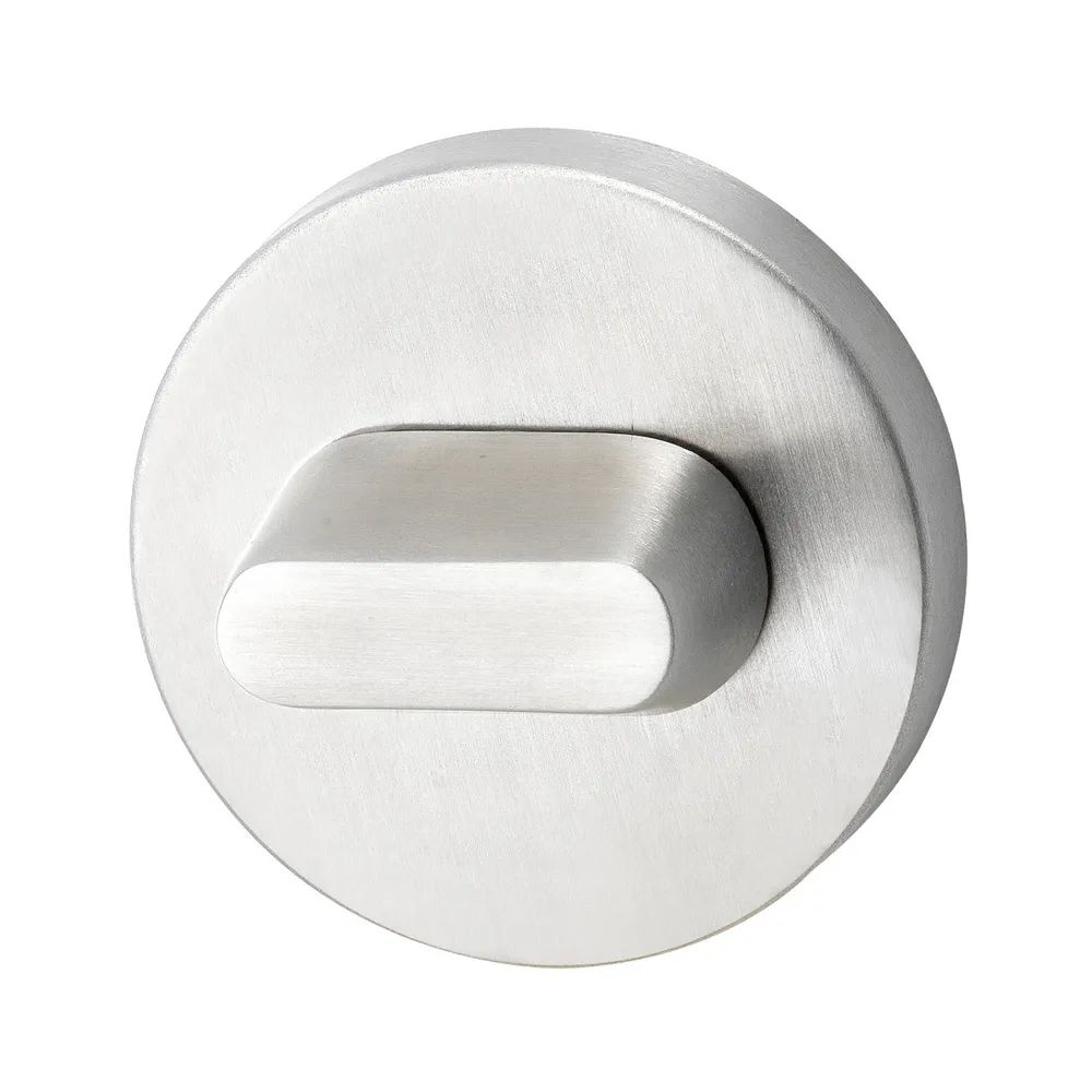 SOLIDO Rosette - WC Rosette Anzeige rot/weiß, Edelstahl matt