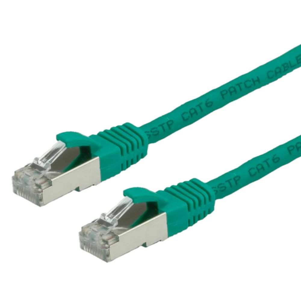 VALUE Patchkabel Cat.6 (Class E) S/FTP (PiMF), LSOH, grün, 2 m
