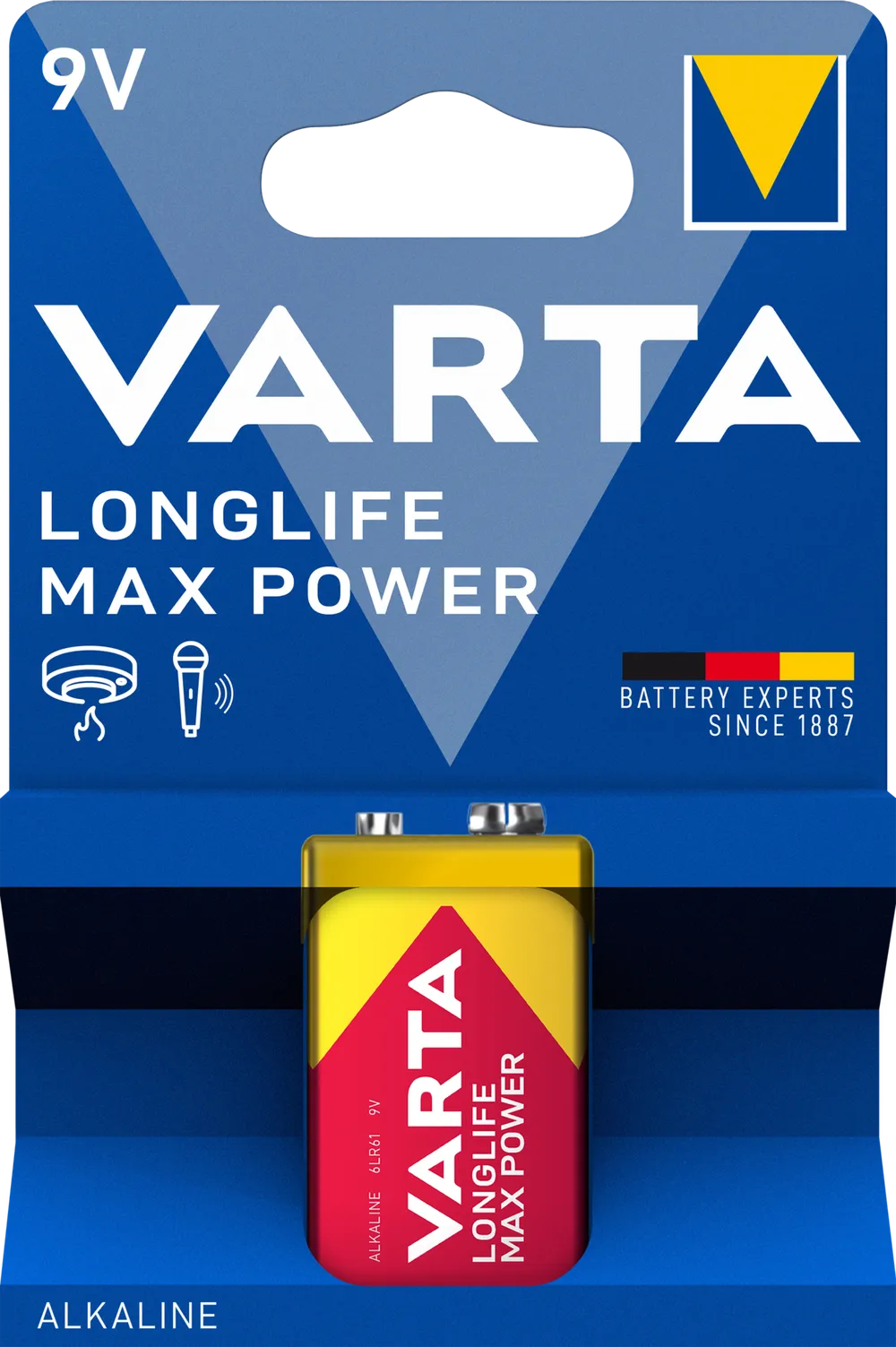 VARTA LONGLIFE Max Power 9V Blister 1