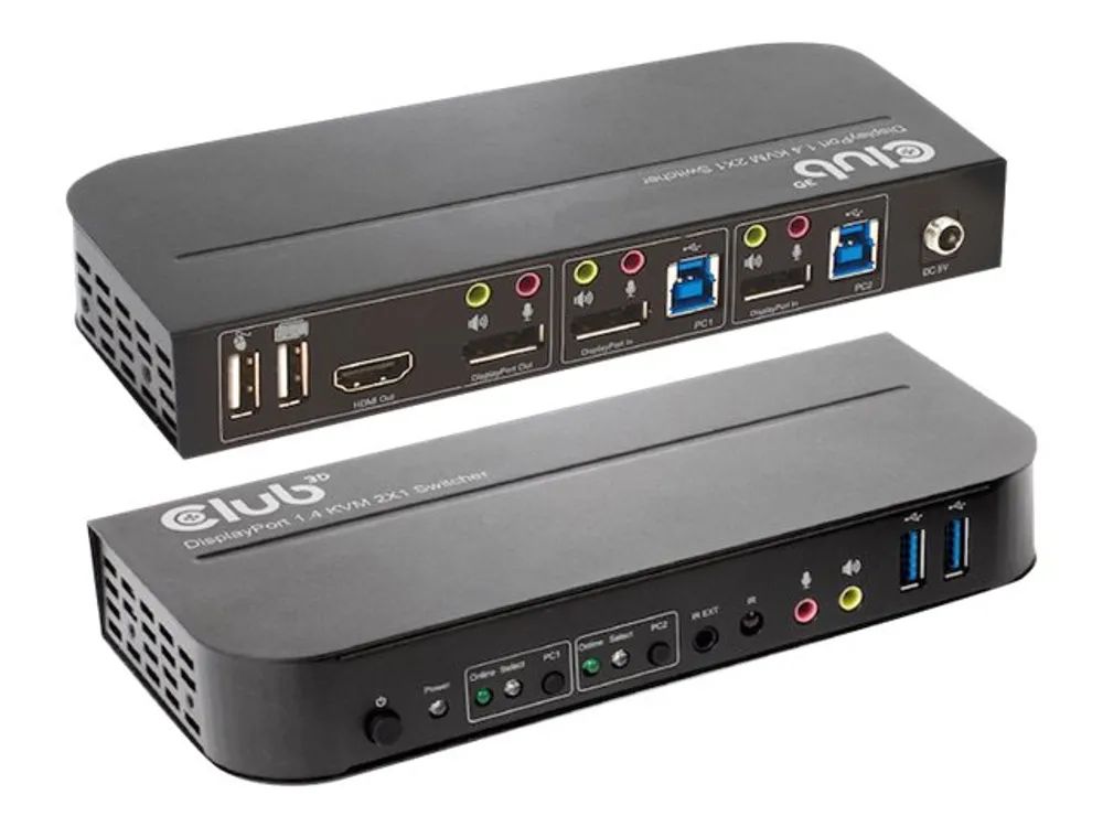 Club 3D CSV-7210 - KVM-/Audio-Switch - 2 x KVM/Audio
