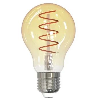 Hama LED-Filamentlampe, E27, Birne A60, amber, klar, extra Warmweiß, dimmbar