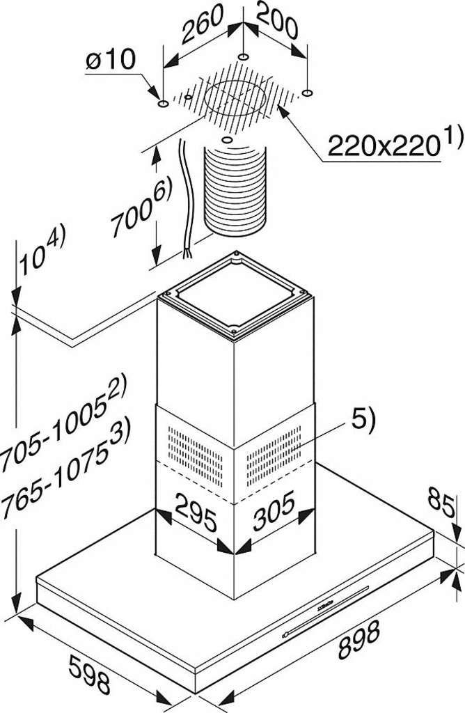 Miele Dunstabzugshaube DA 6698 D Edelstahl