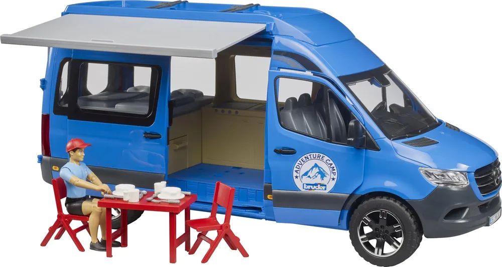 Bruder MB Sprinter Camper mit Fahrer