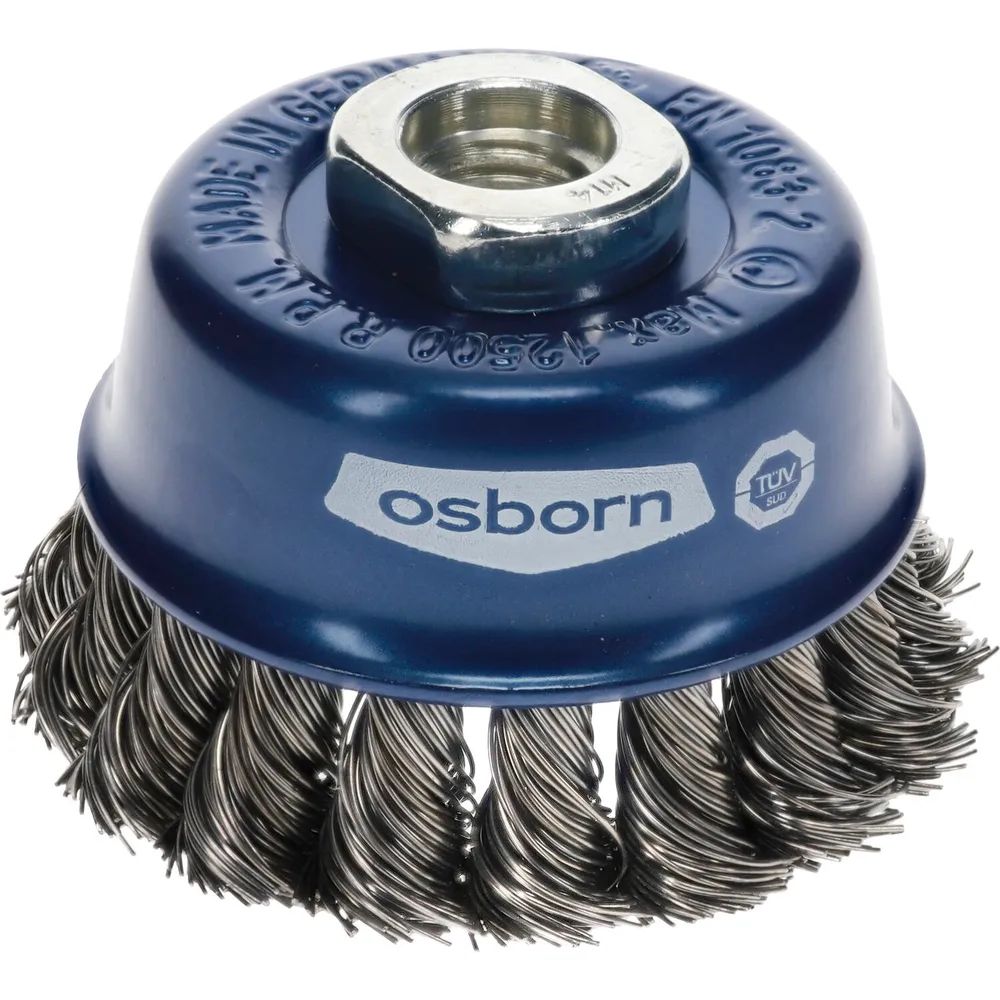 OSBORN Topfbürste 65 x 20 mm Stahldraht gezopft M14