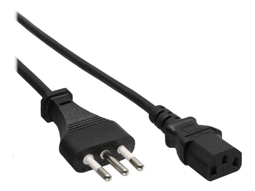 InLine Netzkabel - Netzstecker Italien auf Kaltgerätestecker C13 - 0,5m