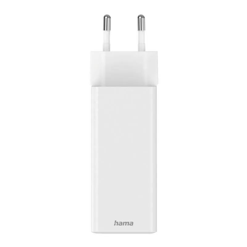 Hama Schnellladegerät mit Ladekabel USB-C, für Laptop, PD, 100 W, 1,5 m, Weiß