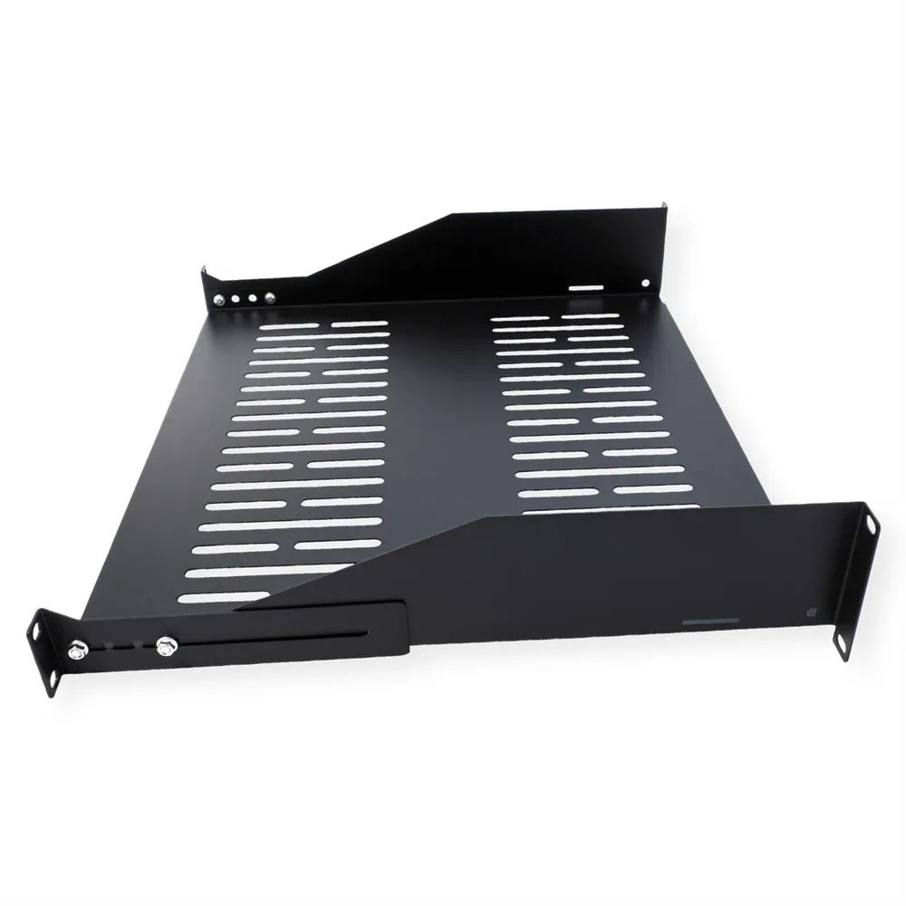 VALUE 19-Zoll-Geräteträger, 485 x 400mm, 2HE, max. 25kg, schwarz