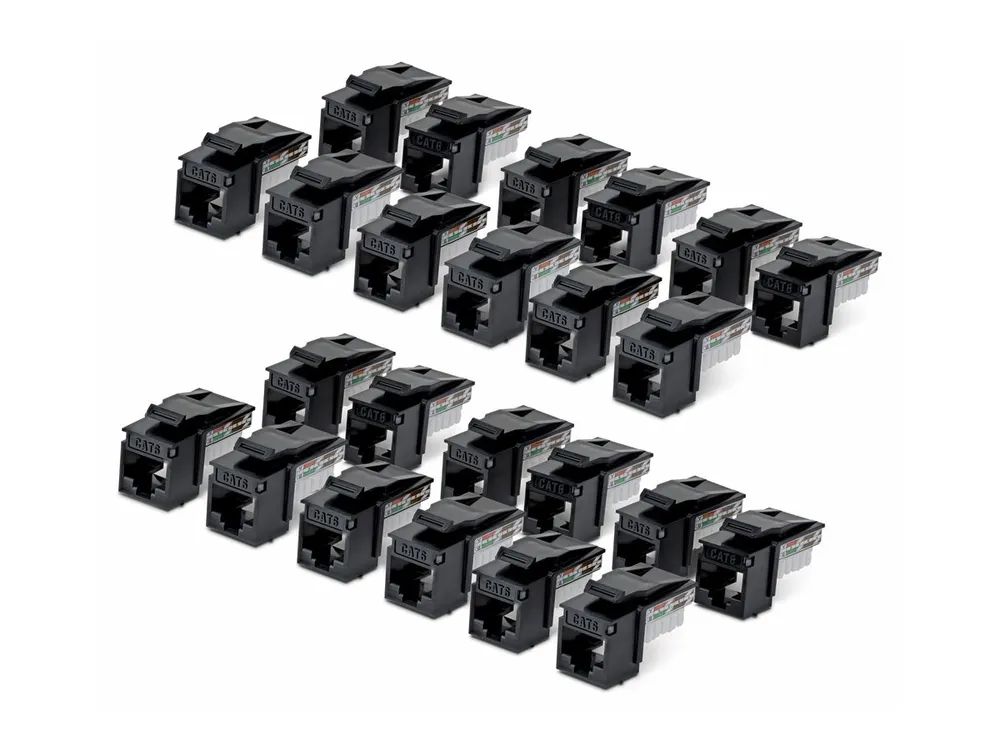 StarTech.com Cat6 Keystone Jack 24-Pack 90-Deg 110 - Netzwerk - CAT 6