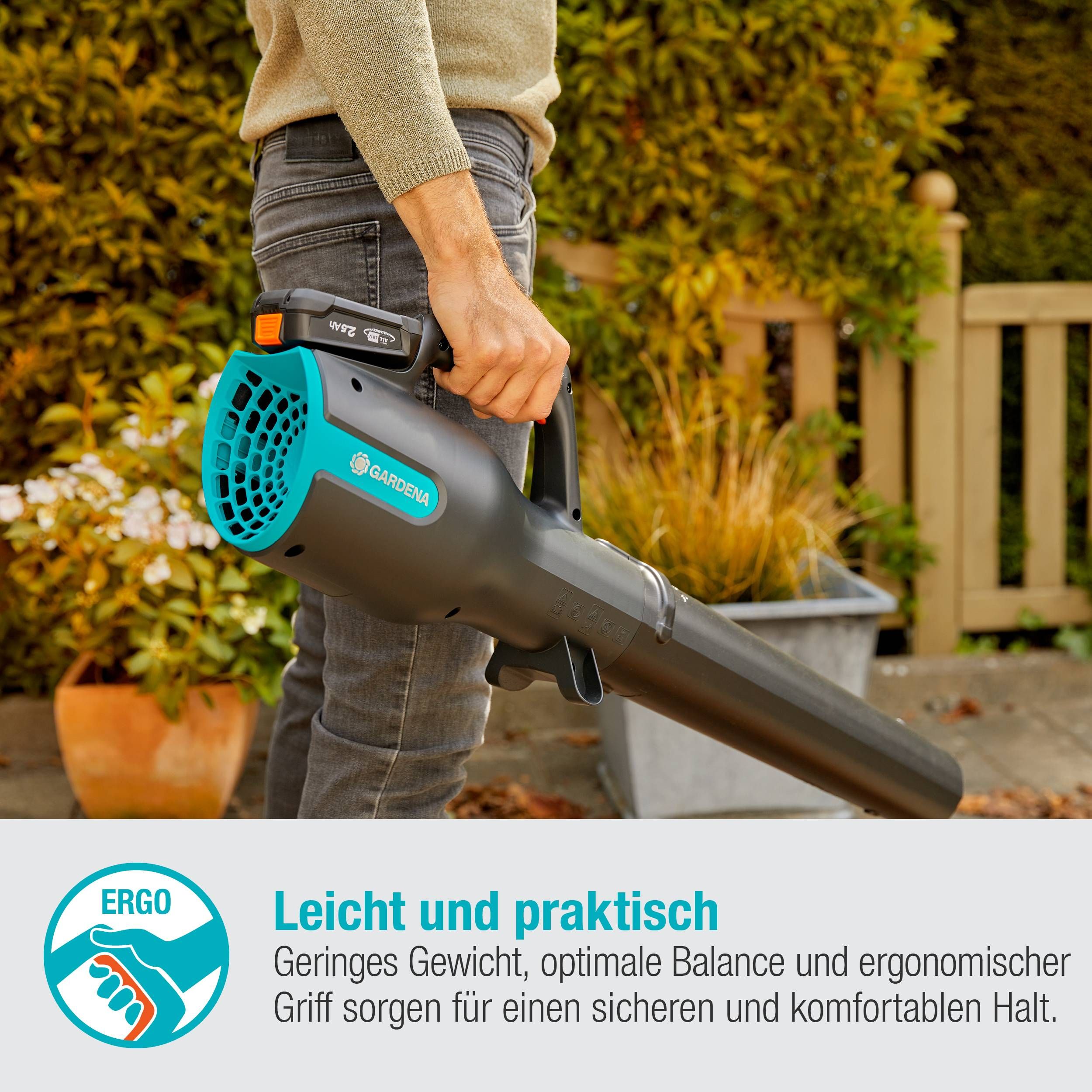 Gardena Akku-Gartensauger/-Bläser PowerJet 18V P4A solo
