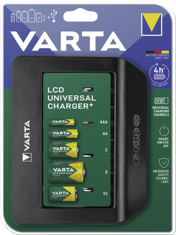 Varta Tisch-Ladegerät LCD Universal Charger+