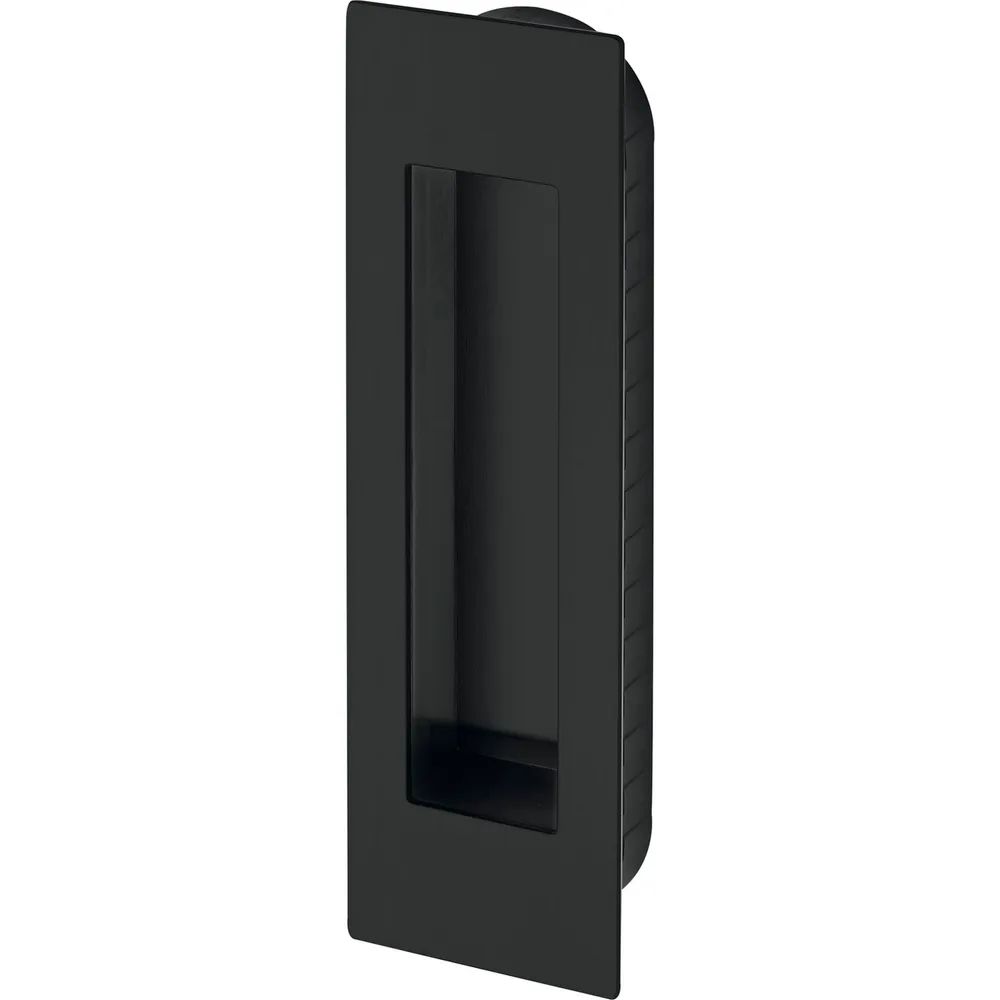 MARCHESI Schiebetürmuschel eckig, 155 x 45 x 2 mm, Edelstahl schwarz