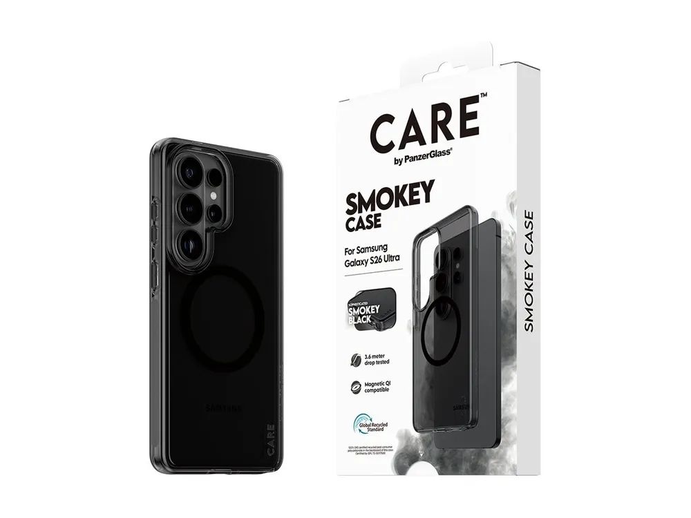 PanzerGlass PG CARE Samsung S26 Ultra Smoke?erny Qi