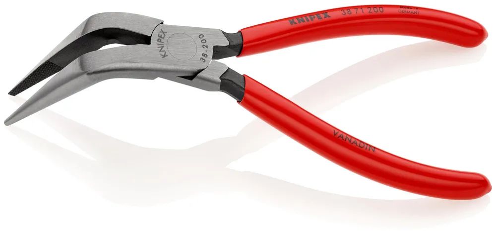 KNIPEX Mechanikerzange mit Kunststoff überzogen schwarz atramentiert 200 mm