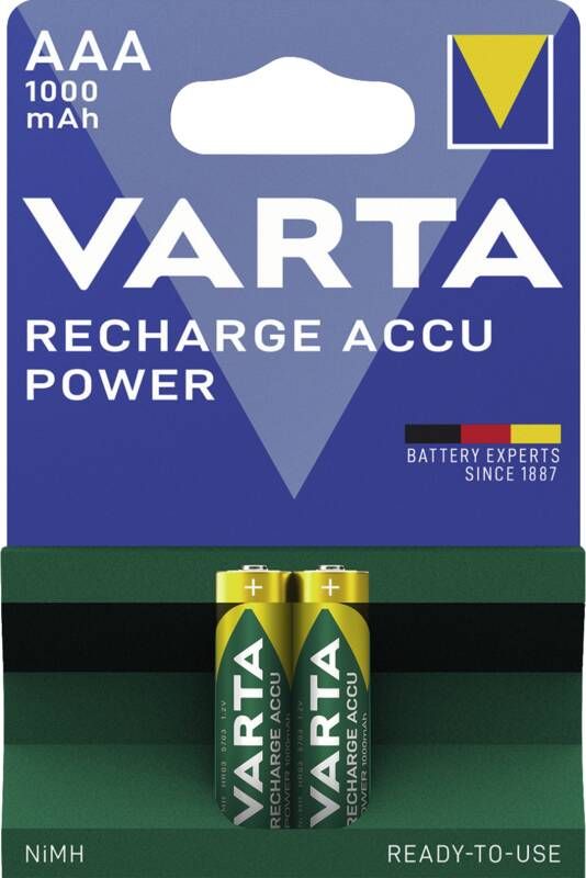 Varta 5703 Recharge Accu Power Micro 1000 mAh 2er Blister
