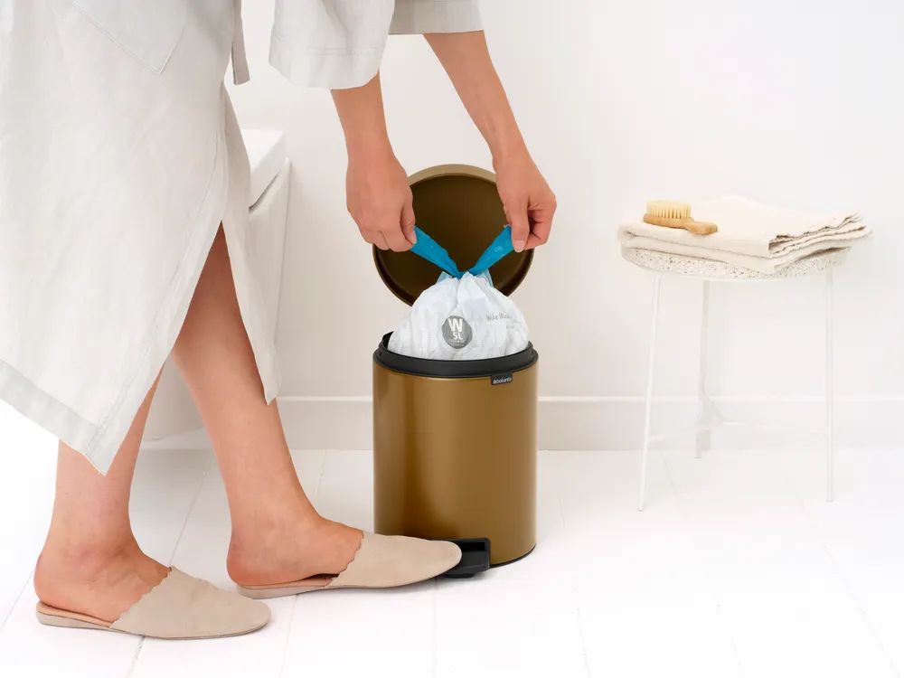 Brabantia NewIcon Treteimer, 5L - Warm Brass