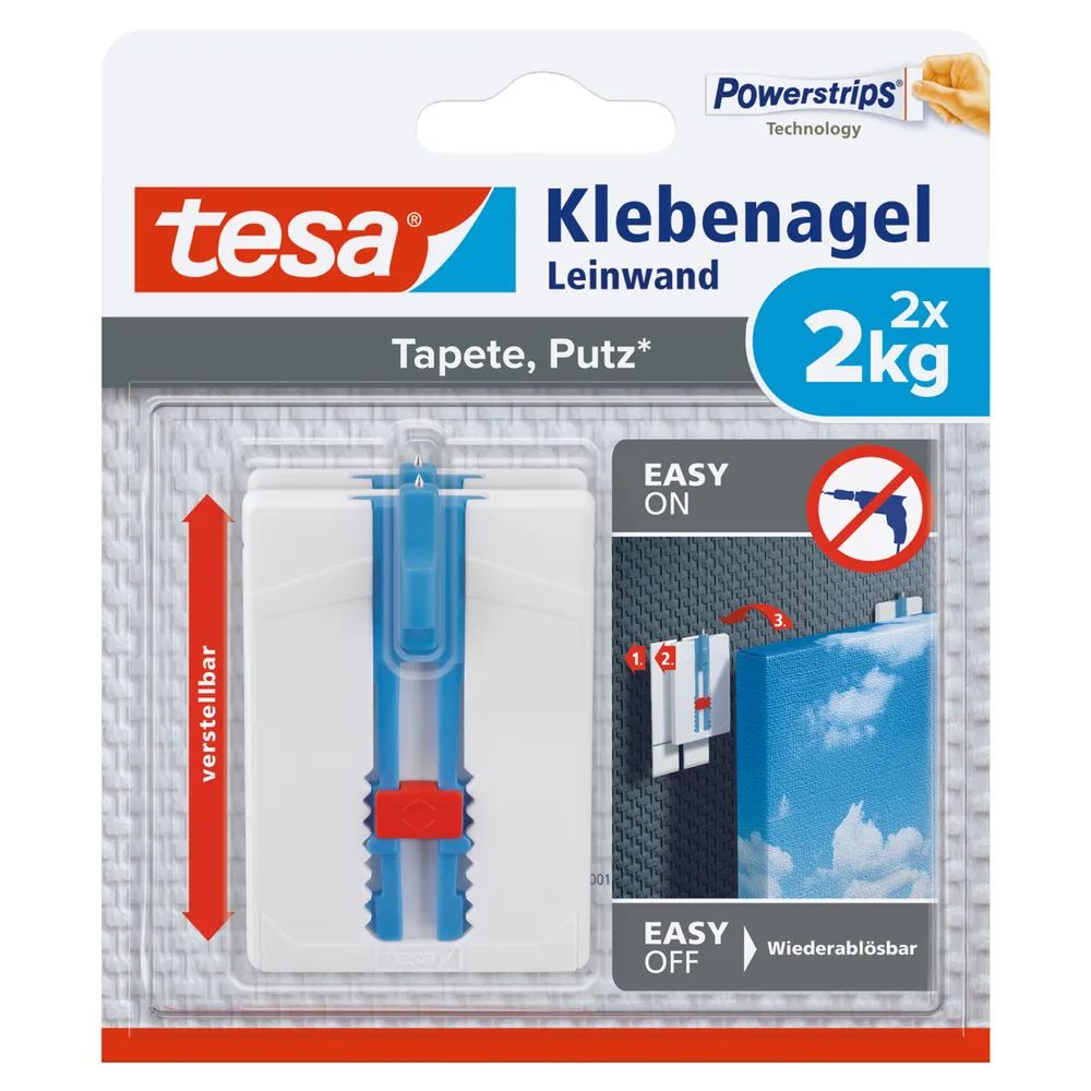 Tesa Klebenagel Leinwaend Tapete & Putz 2 kg