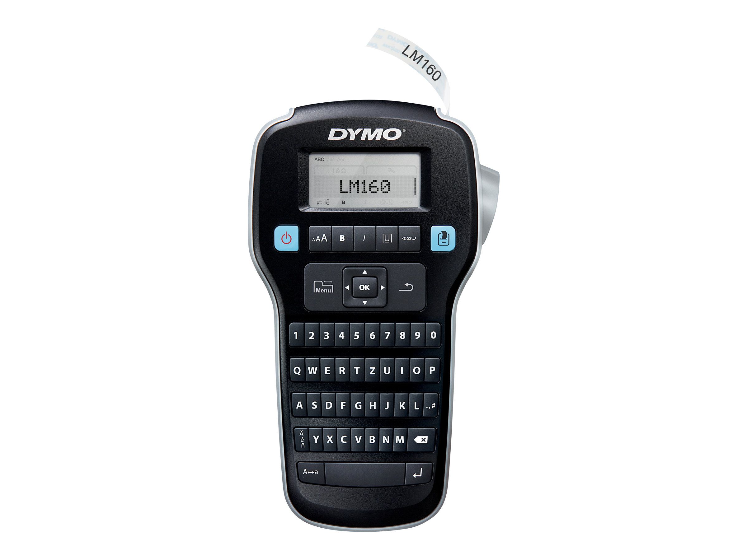 Dymo LabelMANAGER 160 - Beschriftungsgerät - s/w - Rolle (1,3 cm)