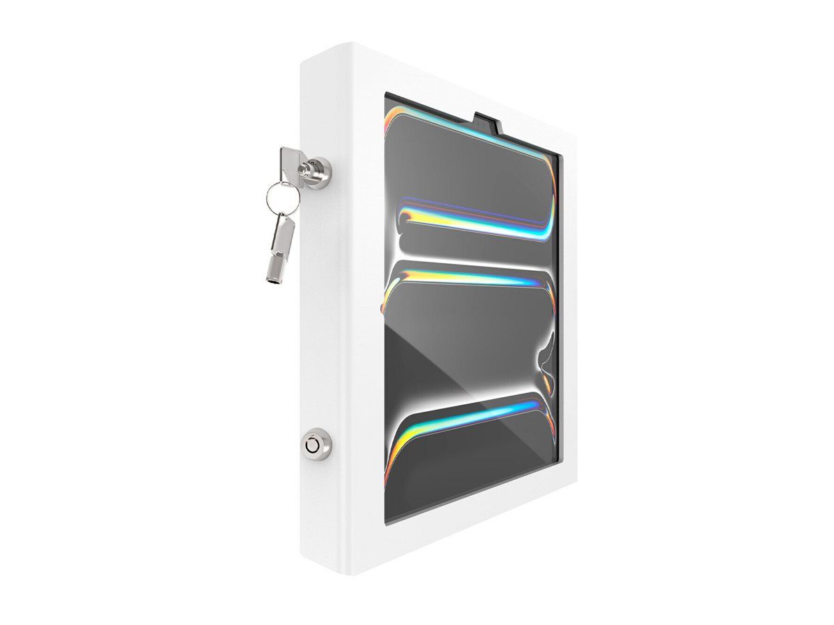 Compulocks iPad Pro M4 13" (2024), Apex Secured Enclosure Wall Mount - Gehäuse - für Tablett - gesichert - verriegelbar - Metallrahmen - weiß - Bildschirmgröße: 33.02 cm (13")