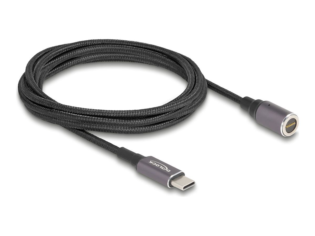 Delock Stromkabel - 24 pin USB-C (M) zu 8-poliger Steckverbinder magnetisch - 20 V - 3 A - 1.8 m - USB-C Power Delivery (60 W)