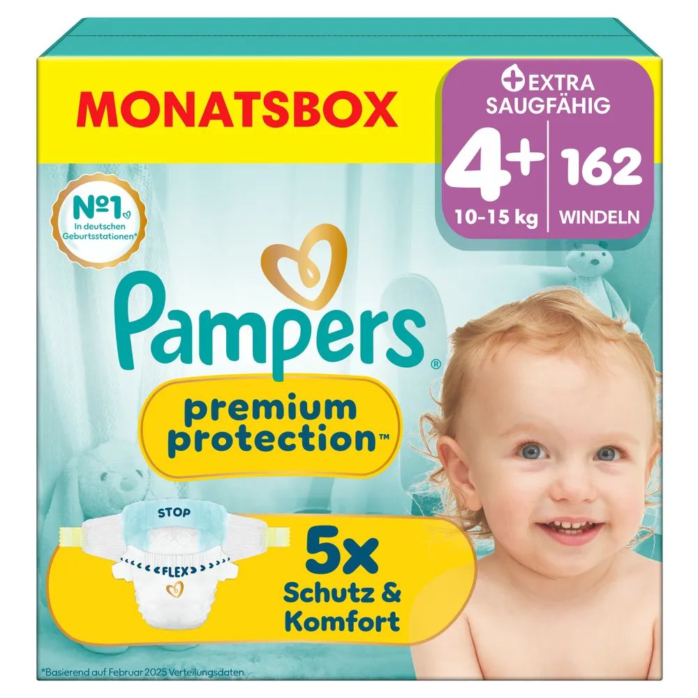 Pampers Premium Protection Gr.4+ Maxi Plus 10-15kg 