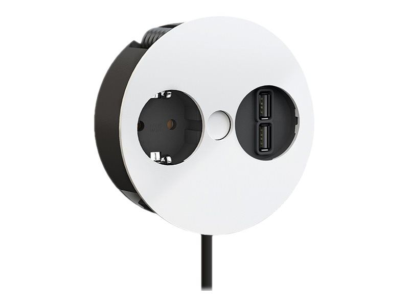Bachmann Twist - Steckdosenleiste - Eingabe, Eingang CEE 7/7 - Ausgangsanschlüsse: 1 (CEE 7/3, 2 x USB)