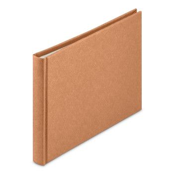 Hama Buch-Album "Wrinkled", 24x17 cm, 36 weiße Seiten, Braun
