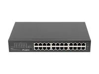 Lanberg RSGE-24 - Unmanaged - Gigabit Ethernet (10/100/1000) - Rack-Einbau - 1U