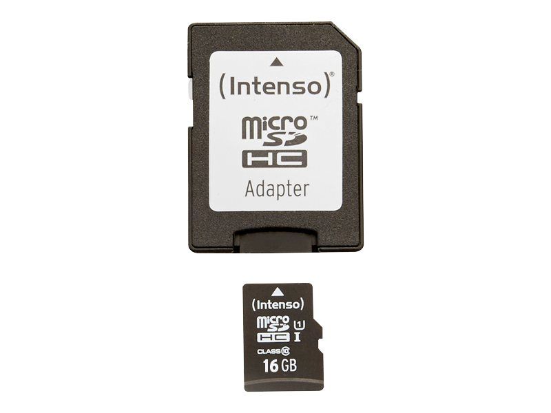 Intenso Premium - Flash-Speicherkarte (microSDHC/SD-Adapter inbegriffen)