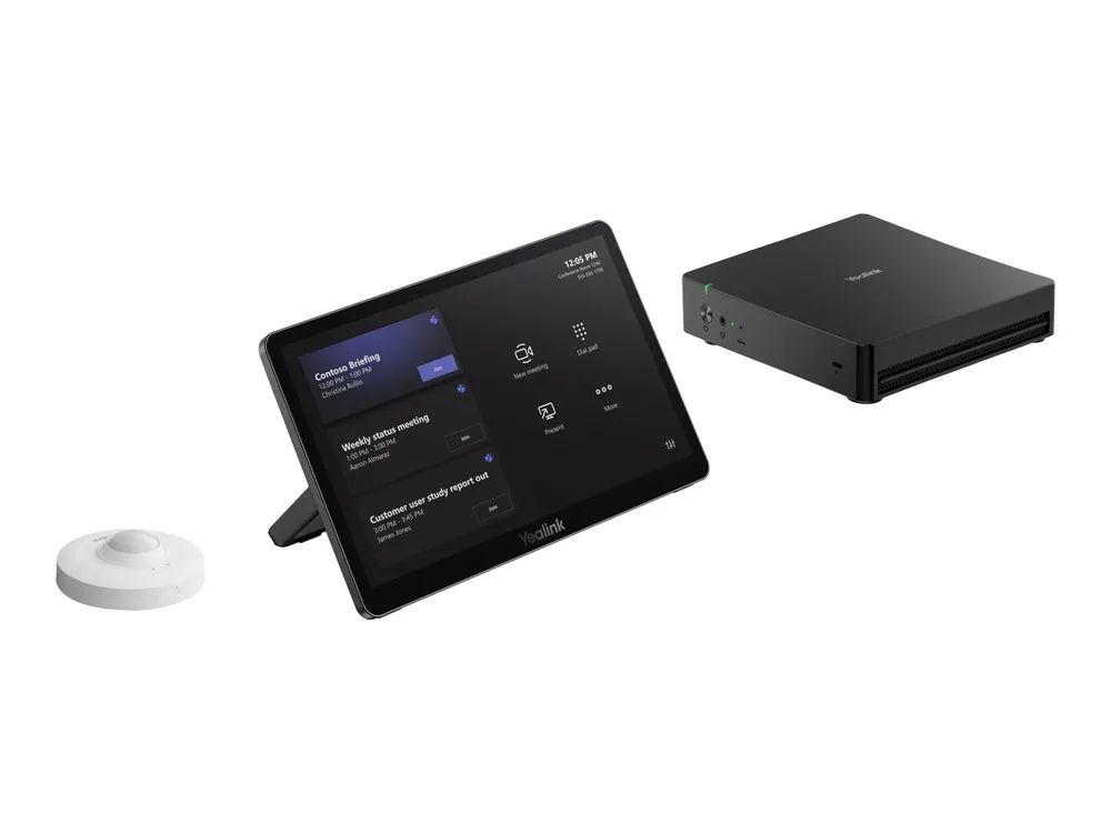 Yealink MCore Kit-C5U-MS - 3rd Gen - Microsoft Teams Raumsystem (MTouch Plus Touchpanel, MCore Pro Mini-PC, RoomSensor)
