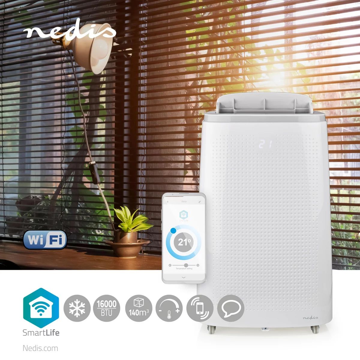 Nedis Klimagerät WIFIACMB1WT16 - 6000 BTU