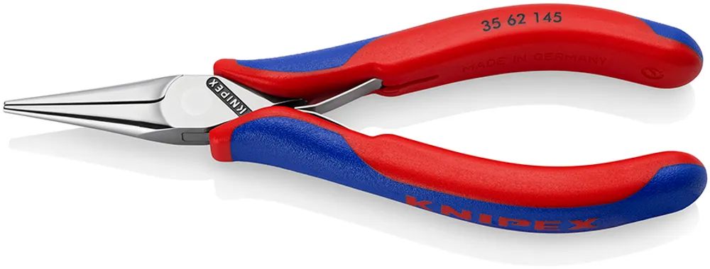 KNIPEX Elektronik-Greifzange mit Mehrkomponenten-Hüllen spiegelpoliert 145 mm