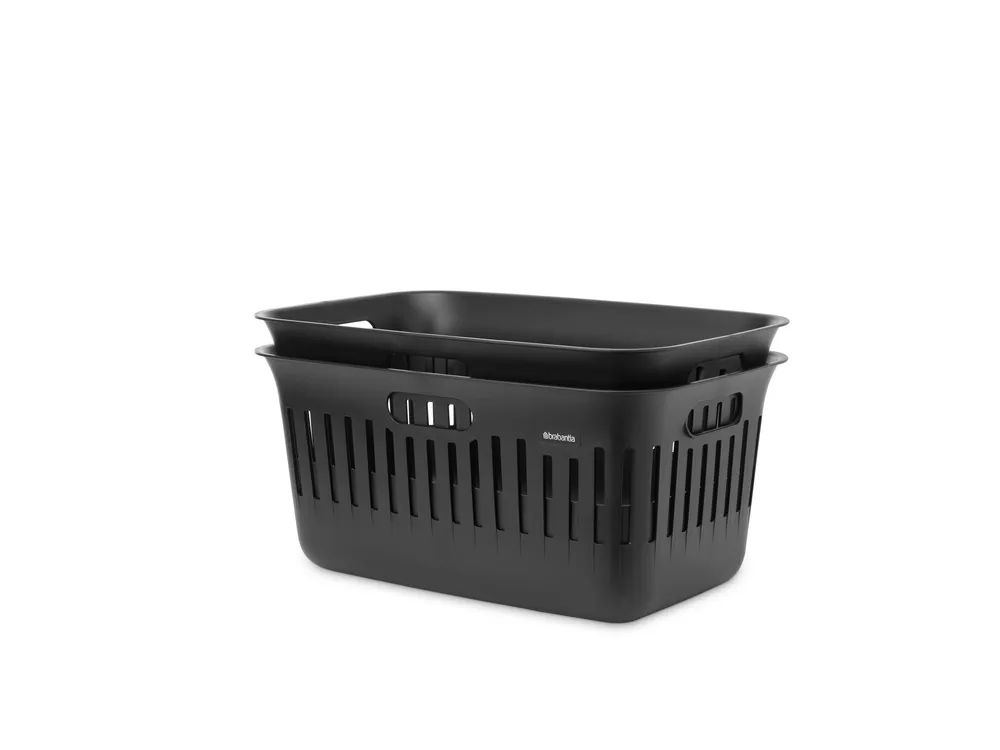 Brabantia Collect-It Wäschekorb 40 L, 2-er Set - Black