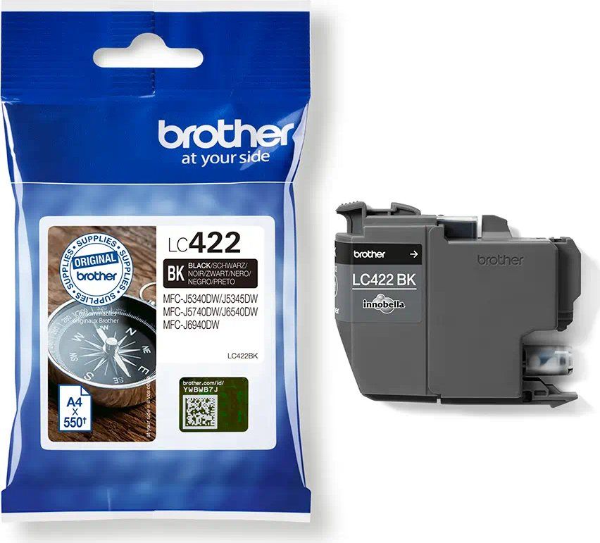 Brother LC422 - Schwarz - original - Tintenpatrone